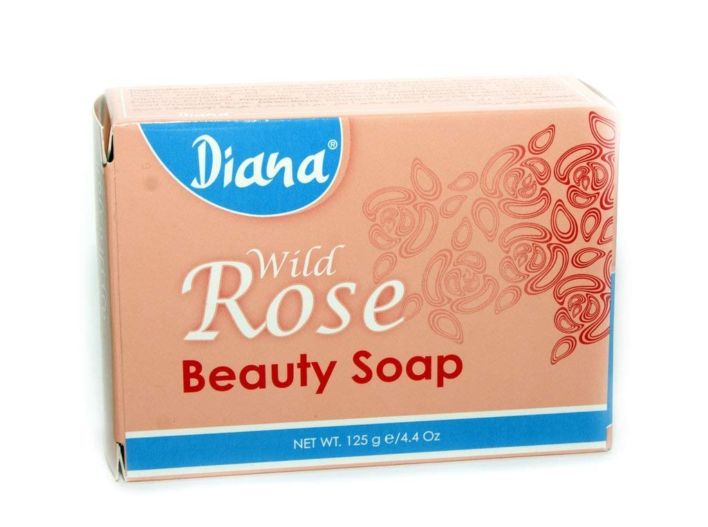 Diana Wild Rose Beauty Soap Bar 125g – Moisturising Rose Scented Soap for Soft & Smooth Skin, Gentle Cleansing Soap for Face, Hands & Body