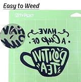 HTVRONT Black Iron On Vinyl 12 x 5 ft HTV for T Shirts Easy Cut & Weed view 2