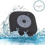 Waterproof Shower Speaker, NUTK Wireless Bluetooth Stereo Player Loud Handsfree Portable Speakerphone with Built-in Mic,FM and Dedicated Suction Cup