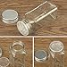 Brajttt 25 Pieces of French Square Glass Spice Bottles 4oz Spice Jars with Metal Lids, and Labels