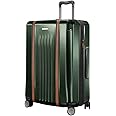 Ricardo Beverly Hills Montecito 2.0 Hardside with Dual Spinning Wheels, Expandable with Comfort Grip for Easy Packing and Moving, Men and Women, Hunter Green, Check-In Medium 25-Inch
