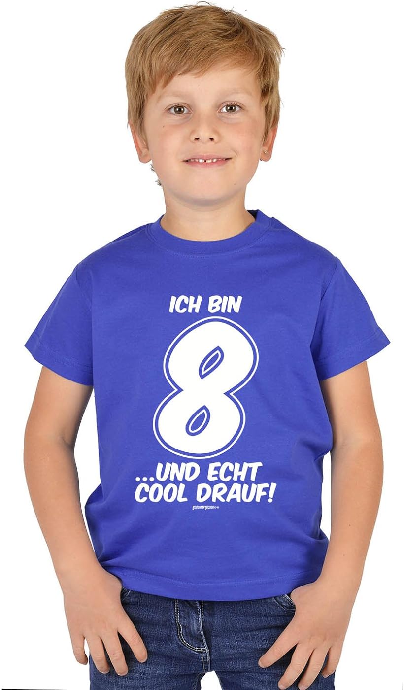 Jungen 8. Geburtstag Kinder TShirt Kindergeburtstag Geschenk 8 Jahre