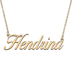HUAN XUN Customized Custom Simple Any Name Necklace