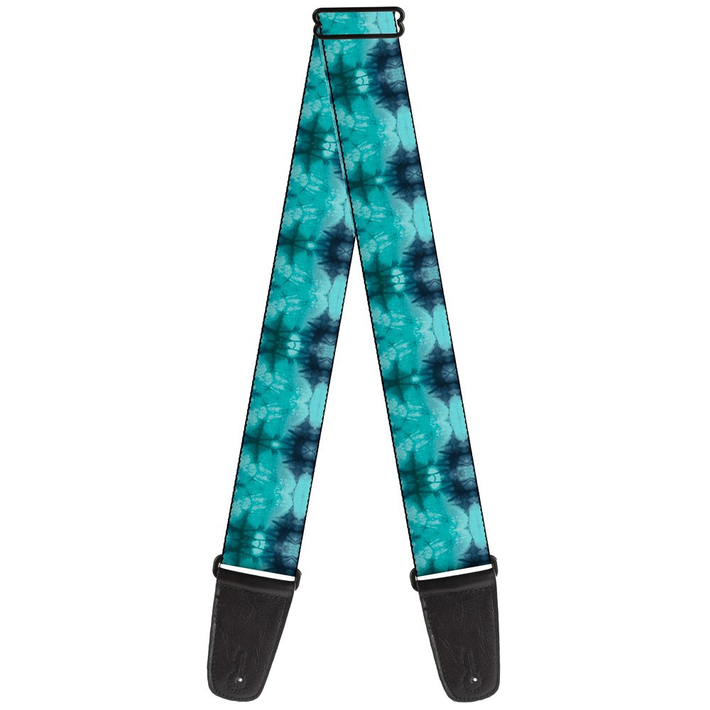 Buckle-Down GS-W34604 Guitar Strap Tie Dye Reflection Turquoise Blues, Multicolor, 1.0 in*54.0 in*2.0 in