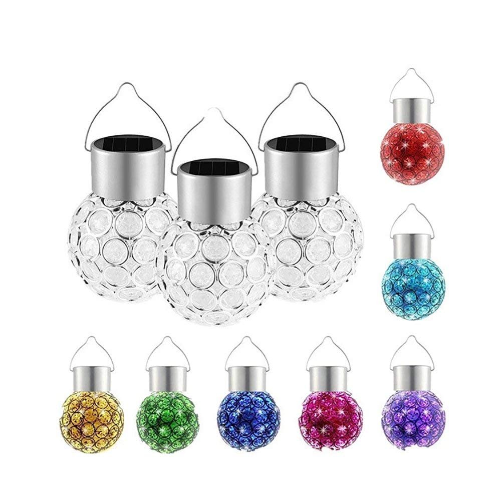 Fellibay Solar Garden Lights Colour Changing Light Bulb Solar Light Bulbs (3 Pack)