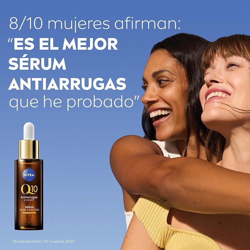 Q10 sérum Doble Acc 30 ml pour tous types de peau, avec format pratique, peau douce et soignée