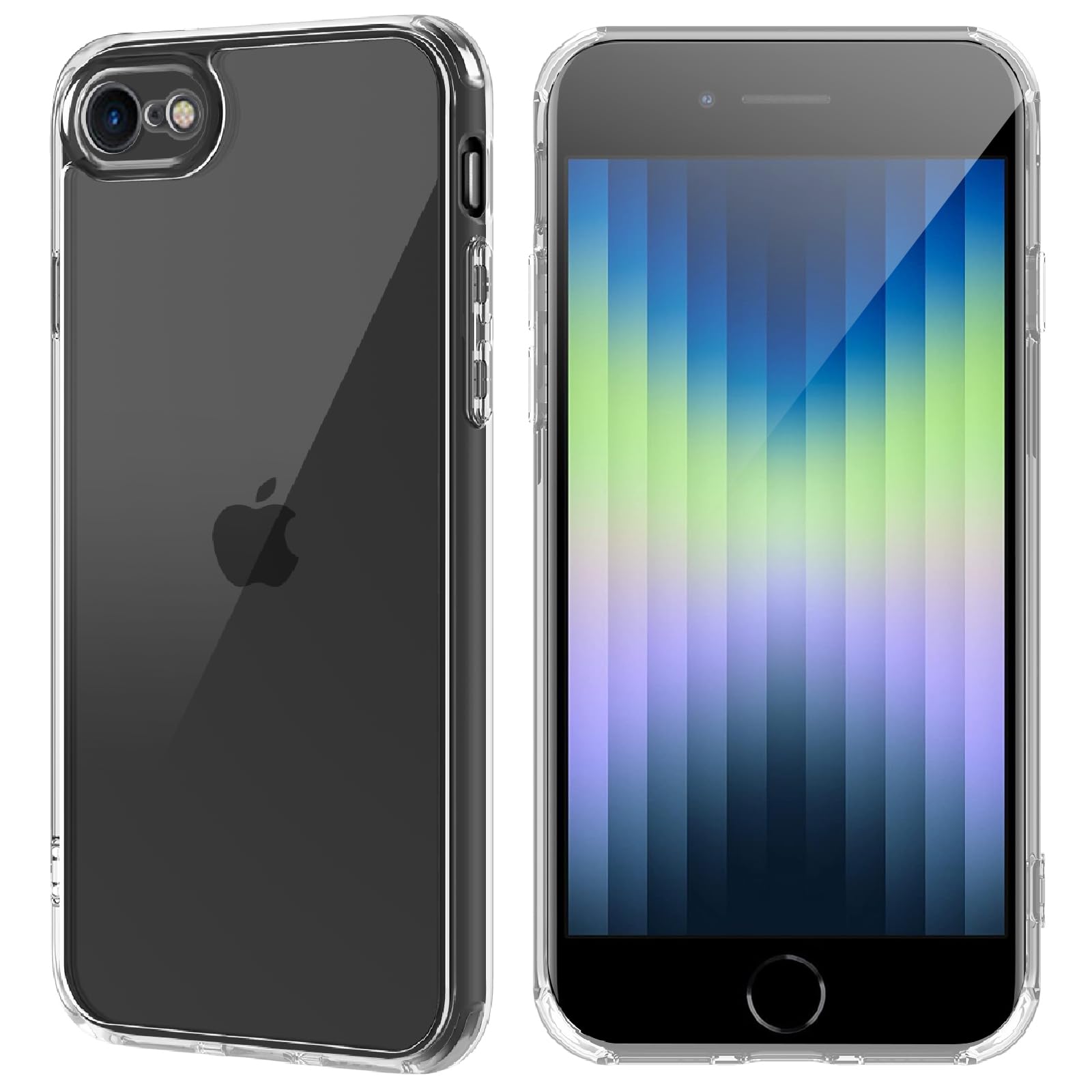 FOR iPhone SE Case 3rd/2rd, IP 8/7 Case Translucent
