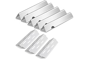 Grieptra Flavorizer Bars and Heat Deflectors for Weber Genesis II 300/LX 300, GS4 Genesis ii E-310 ii E-315 ii E/S335 ii se-335 Grill (304 Stainless Steel, 66032 * 5+ES/410 * 3)