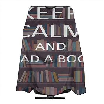 Amazon Com Retro Bookshelf Quotes Salon Hair Cutting Cape Cloth