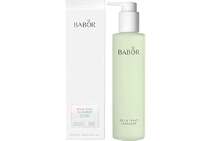 BABOR Gel Tonic Cleanser for Oily and Skin Spots, Cleansing Gel and Toner in One, Vegan Formula, Gel Tonic 2 in 1
