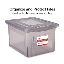 STAPLES Hanging File Folder Box, Storage Bin