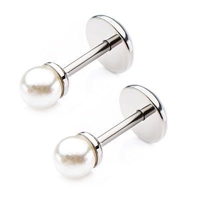 Comfyearrings Mini Synthetic Pearl Stud Earrings Pair With