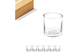 WGVI WGV Tea Light Votive Candle Holder 3x3, Clear Tiny Cylinder Glass Vase, Small Planter Terrarium for Home Accent Decor, 6 Pieces