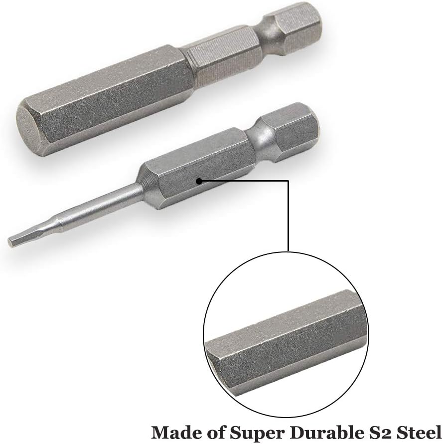 Saipor 8pcs Magnetic 1/4 Inch Hex Shank Screwdriver Inner Hexagon Bits ...