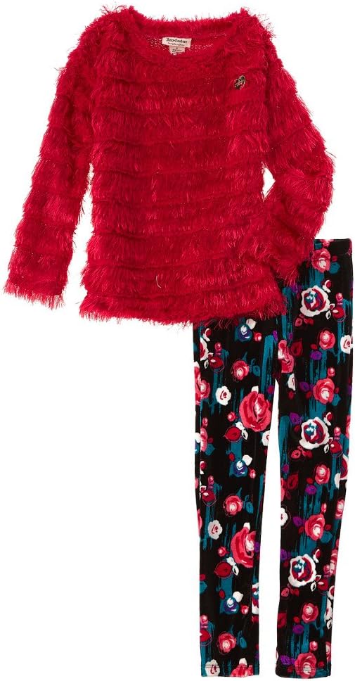 pink sweater and leggings set