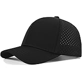 VOBOOM Men Quick Dry Baseball Cap Laser Cut Mesh Ball Curved Brim Snapback Hat