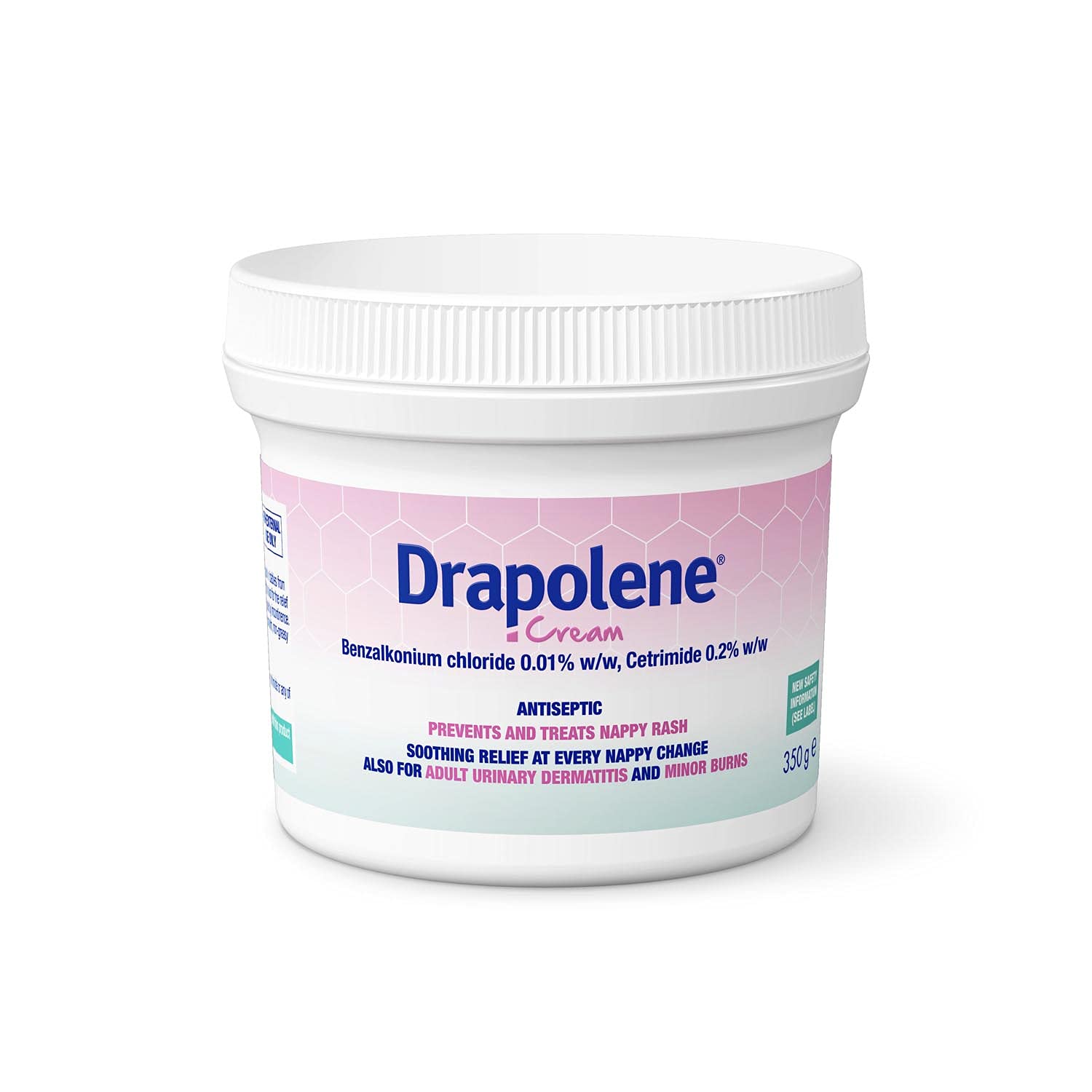 Drapolene® Cream 350g Tub | For Sore Skin Caused by Incontinence | Prevents and Treats Nappy Rash | Soothes and Protects Baby's Bottom from Newborn Onwards