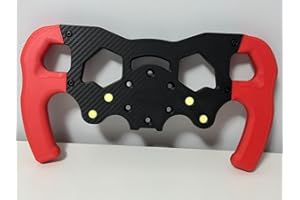 F1-Style Racing Wheel for Logitech G29 G920 G923 – Ergonomic Handles – Enhanced Grip & Comfort for Racing Sims (Red)