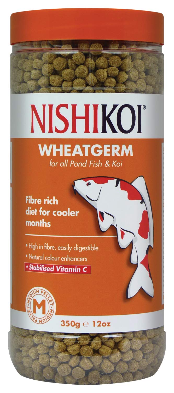 Nishikoi Wheatgerm Complete Food for Koi and Pond Fish - Medium Pellets - 350g