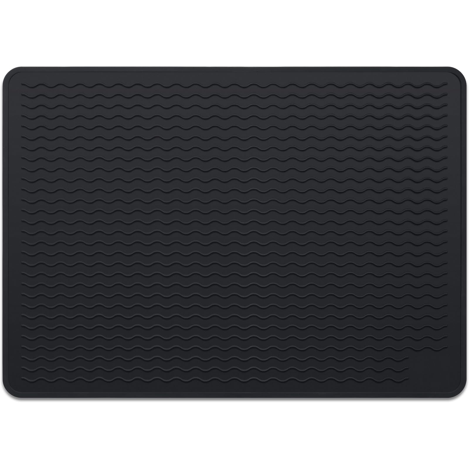 PAWBOSE Silicone Hop Stove Top Cover, Glass Top Hop Cover Protector for Electric Stove, 28"x20" Extra Large Silicone Stovetop Mat and Dish Drying Mat, RV Silicone Cooktop Protector Mat for Counter.