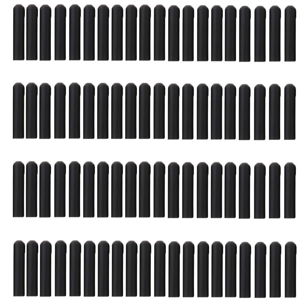 Wetrys 80 Pcs Black Liquor Pourer Cap Rubber Bottle Pour Dispenser Spout Dust Covers