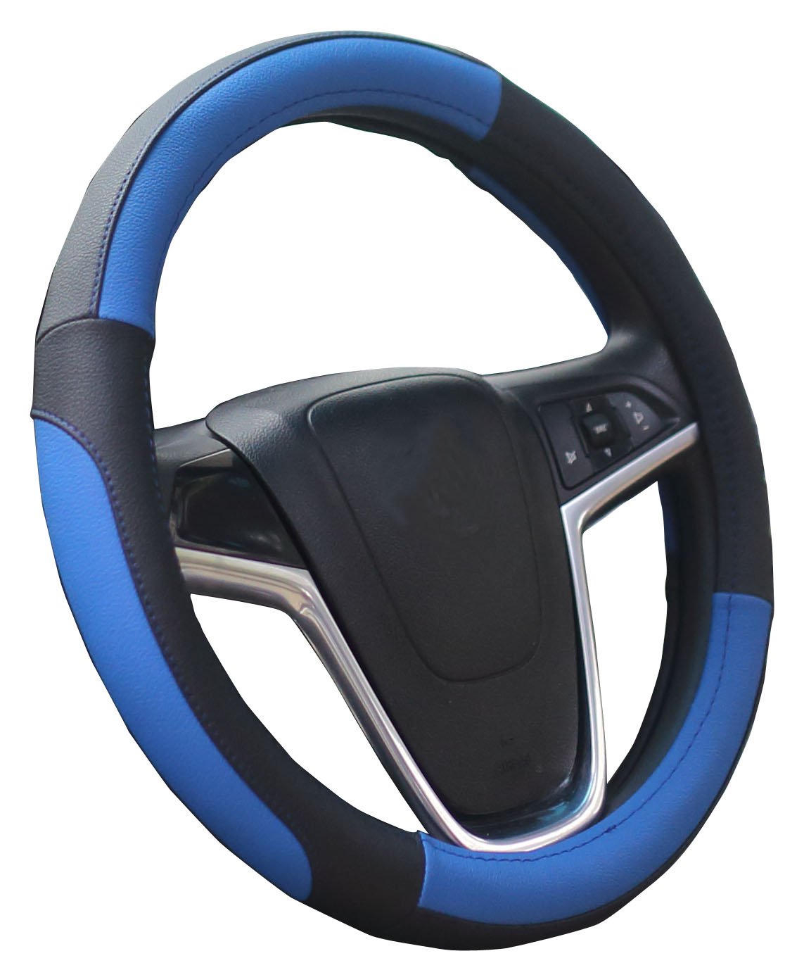 Mayco Bell Car Steering Wheel Cover 15 inch Comfort Durability Safety (Blue)
