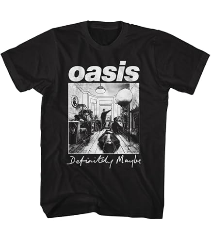 Amazon.com: Men's Oasis Definitely Maybe Illustration Colour T