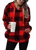 Nirovien Womens Sherpa Pullover Fuzzy Fleece