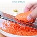 Premium Cheese Graters for Kitchen, Lemon Zester with Black Soft Grip Handle, Kitchen Tools for Hard Cheese, Lemon, Chocolate, Ginger, Potato, Vegetables, Rubber Protective Cover