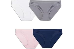 Fruit of The Loom Women's 4 Pack Coolblend Bikini Panties