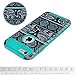 6S Case, iPhone 6 cover, MagicMobile Dual Layer [Heavy Duty] Armor Ultra Protective Case For Apple iPhone 6 & 6S [Chevron-Cute Elephant] Custom Print Shock Impact Resistant Cover Navy Blue/ Turquoise