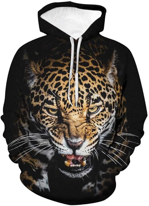3D Tiger Print Men'S Hoodie 3D Hoodie Boy Jacket Pullover Fashion