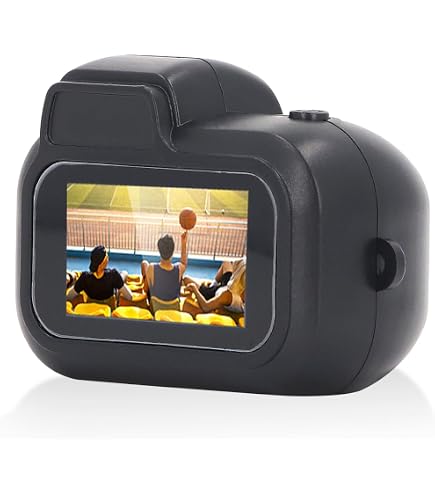 ACTIVPRO Mini Shot V340 – Mini Fotocamera Digitale HD 1080p Con Schermo 1.44" E Scheda SD 128GB – Videocamera Tascabile Ricaricabile Con Portachiavi