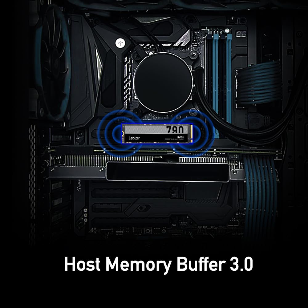 Lexar 8TB NM790 SSD PCIe Gen4 NVMe M.2 2280 Internal Solid State Drive, Up to 7000/6200 MB/s Read/Write, Compatible with PS5, for Gamers and Creators, Black (LNM790X008T-RNNNU)