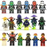 18 Minifigures lot Cole Lloyd Kai Nya Zane Ghost Lego Compatible