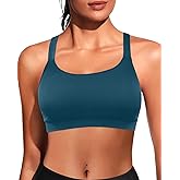 Women Sports Bra Swim Top - Swim Bra Bikini Tops Scoop Neck Bathing Suits Top Cross Strap 2025 Swimsuit Tops Only