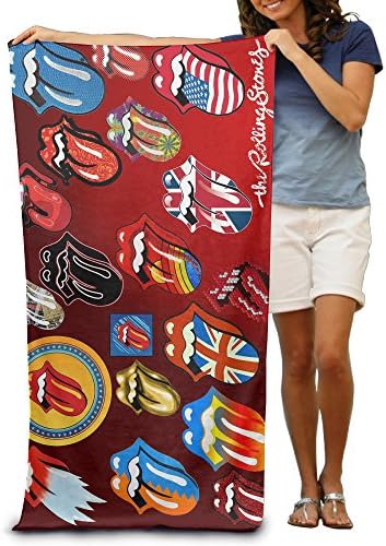 HAOYANG Rolling Stones Beach Towel For Adults / 31.5'' * 51.2''
