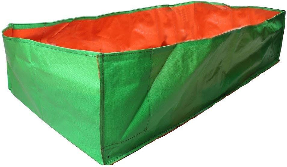 YUVAGREEN Polyethylene Grow Bags, Green, 24" x 12" x 12", Pack of 2