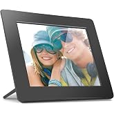 Aluratek 8 Inch LCD Digital Photo Frame with Auto Slideshow Using USB SD/SDHC (ADPF08SF) - Black