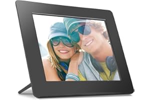 Aluratek 8 Inch LCD Digital Photo Frame with Auto Slideshow Using USB SD/SDHC (ADPF08SF) - Black