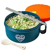AI LOVE PEACE Ramen Bowl, 40 oz Microwaveable