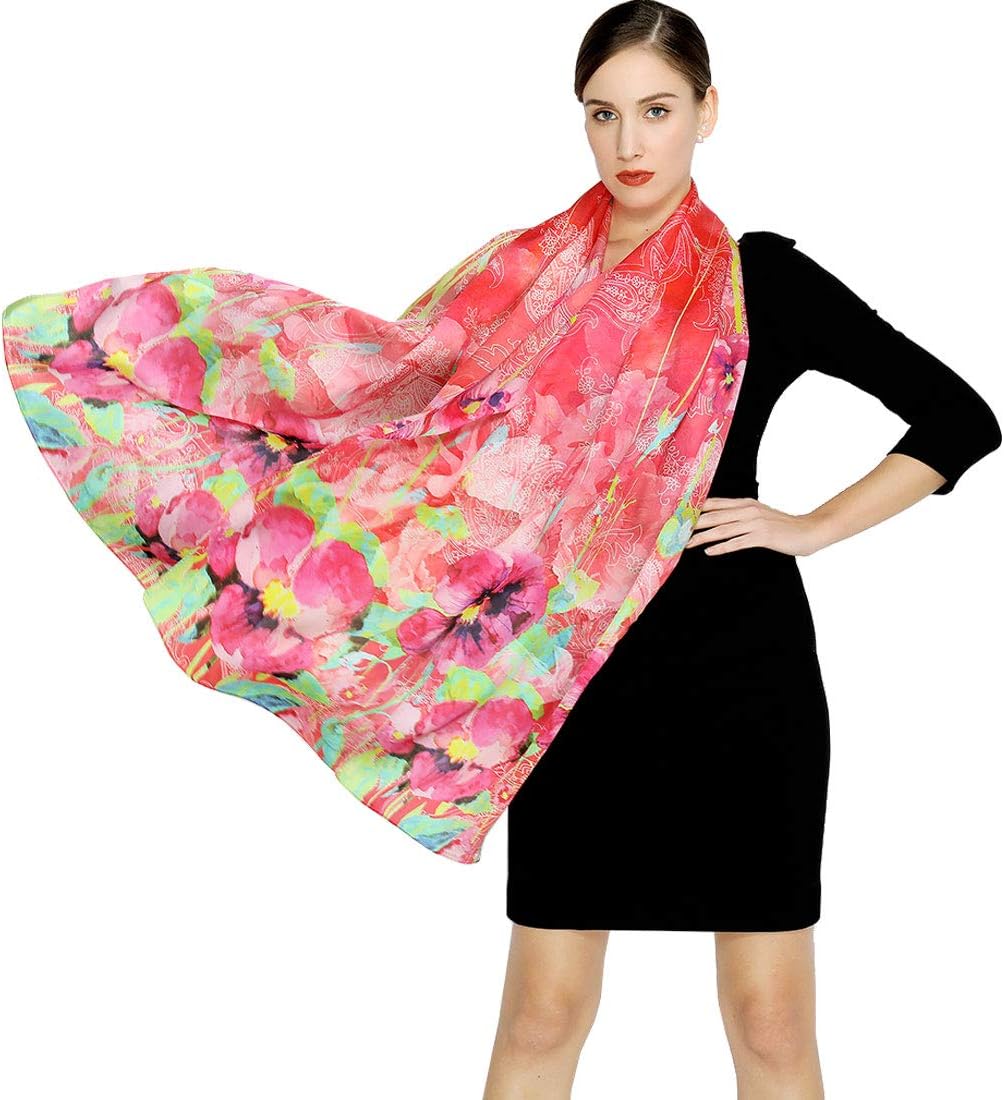 100% Pure Silk Pashmina Scarf Mask (Purple)