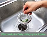Tahbarshi 2 Pack Kitchen Sink Strainer, Stainless Steel 7.5cm Inner, 11cm Outer view 6