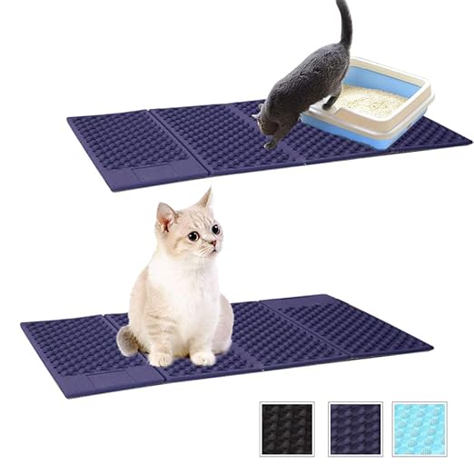 laamei Cat Litter Mat, Cat Litter Trapper Catcher New Version DoubleSided