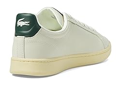 Lacoste Mens Carnaby Pro, Off Wht/Grn, 9.5
