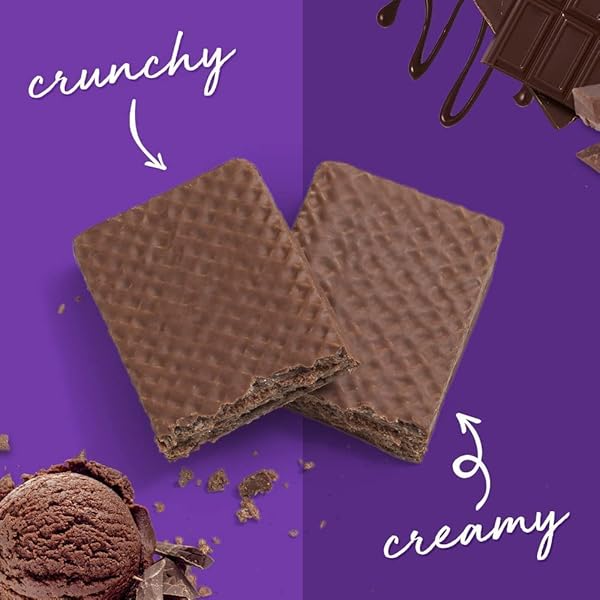 POWER CRUNCH PROTEIN WAFER BARS, HIGH PROTEIN SNACKS WITH DELICIOUS TASTE, TRIPLE CHOCOLATE, 1.4 OUNCE (12 COUNT)