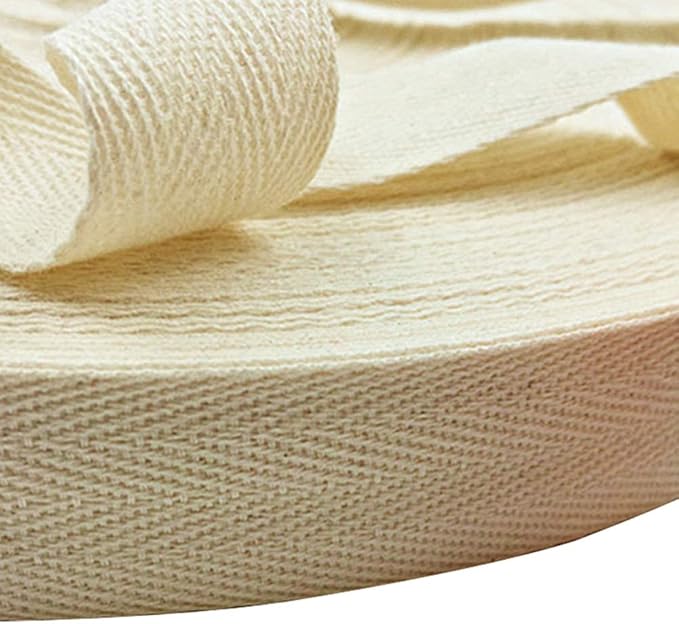 Cotton Twill Tape 1 inch, Cotton Twill Fabric Cotton Twill Tape White