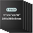 CreGear Foam Board, 11" x 14" x 3/16" Black Foam Board, 5 Pack Presentation Foam Core Board for Projects, Poster Board Sheets for Signboards, Arts and Crafts, Framing, Display