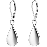 Teardrop Dangle Earrings for Women Leverback Drop Earrings Hypoallergenic Leverback Earring Jewelry