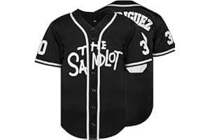 JKNAKN The Sandlot Benny The Jet Rodriguez Michael Squints Palledorous Alan Yeah-Yeah McClennan Bel Air 3D Print Baseball Jersey